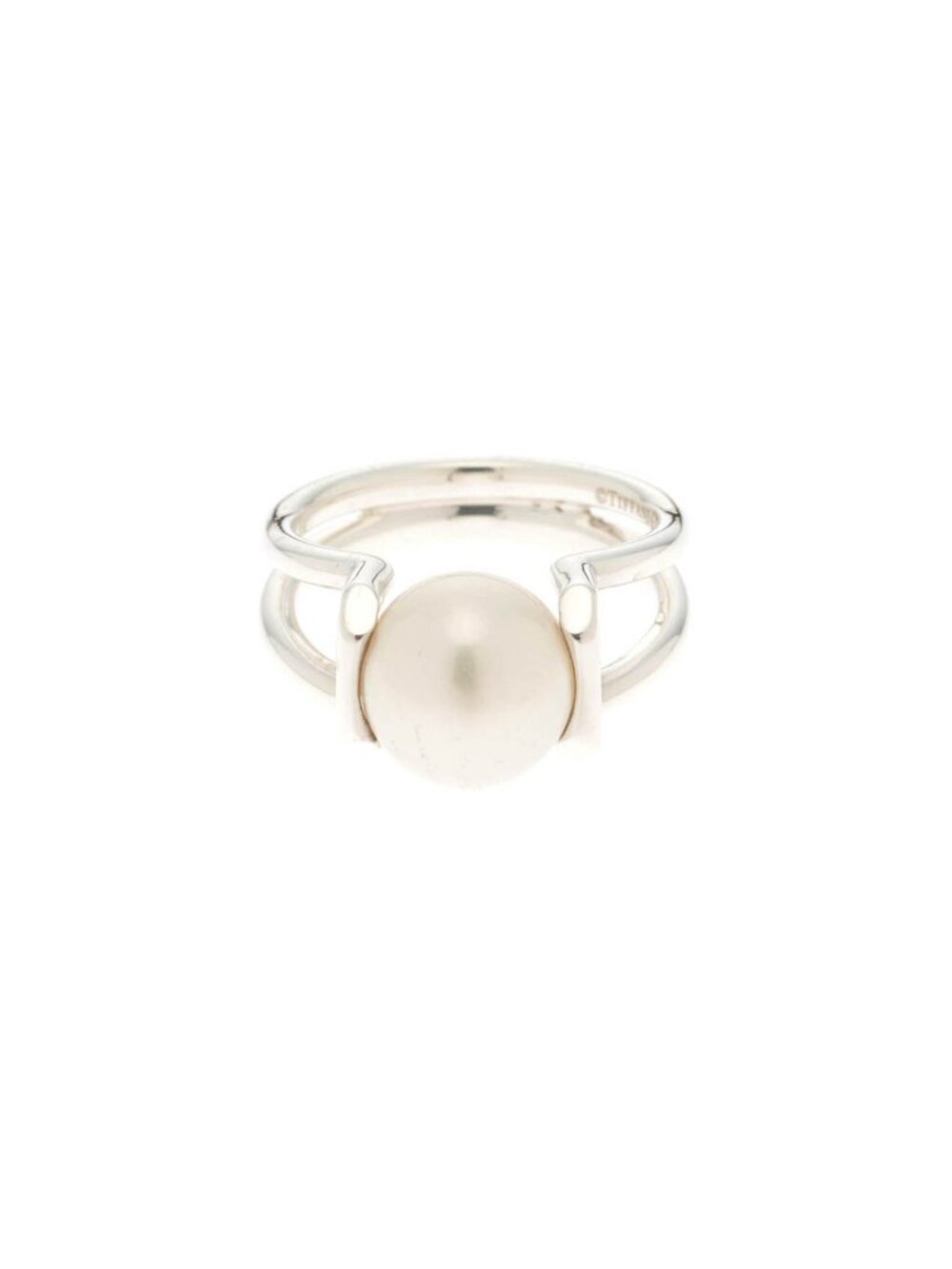 Tiffany & Co HardWear Pearl Ring Silver